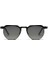 Scorpio Black Matt 47 Unisex Güneş Gözlüğü, Siyah Metal Çerçeve, Füme Lens 1