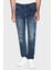 Streç Pamuklu Slim Fit Düşük Bel Dar Paça Jeans Erkek Kot Pantolon XM000070 AF17012 MB001 1