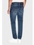 Streç Pamuklu Slim Fit Düşük Bel Dar Paça Jeans Erkek Kot Pantolon XM000070 AF17012 MB001 3
