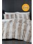 Çift (Taraflı) Kişilik Kürk Yorgan Uyku Seti Yumuşak Dolgulu Wellsoft Peluş 3 Parça Leopar Madre 1