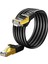 1 Metre RJ45 Kablo CAT7U/FTP Altın Kaplama Korumalı 10GB/SN 600 Mhz Zırhlı Utp Ağ Lan Ethernet Kablosu 1mt Xbox Ps 2/3/4/5 RJ45 Patch Kablosu 1