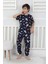 Kısa Kollu Astranot Temalı %100 Pamuk Erkek Çocuk Pijama Takımı 1