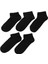 Duz 5 Lı Ptk-W 5pr Siyah Kadın 5'li Patik Çorap 1