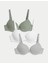 3'lü Pamuklu Push Up T-Shirt Sütyeni 6
