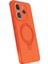 Xiaomi Redmi Note 14 4g Regal Magsafe Standlı Kapak - TURUNCU-(5796) - FEİ4416-8272 2
