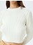 Uzun Kollu Bisiklet Yaka Saç Örgü Dokulu Triko Kazak 5