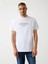 Embroidery Erkek Beyaz Regular Fit T-Shirt M5BI09K8FQ4-G011 5