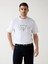 Embroidery Erkek Beyaz Regular Fit T-Shirt M5BI07I3Z14-G011 5