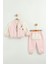 Bebek Nakış Detaylı Sweatshirt, Pantolon ve Ceket 3’lü Takım (9-12-18 Ay) 1