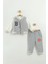 Bebek Baskılı 3'lü Eşofman Takımı (Sweatshirt, Pantolon, Ceket) (9-12-18 Ay) 1
