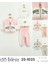 Kız Bebek Baskılı 3'lü Eşofman Takımı (Sweatshirt, Pantolon, Ceket) (9-12-18 Ay) 5