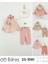 Kız Bebek Kapüşonlu ve Pantolon 3'lü Takım (9-12-18-24 Ay) 6