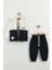 Erkek Bebek Mont ve Jogger Pantolon 3'lü Takım (9-12-18 Ay) 1