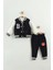 Bebek Baskılı 3'lü Eşofman Takımı (Sweatshirt, Pantolon, Ceket) (9-12-18 Ay) 1