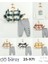 Erkek Çocuk Kareli Ceket, Sweatshirt ve Pantolon 3’lü Takım (2-3-4 Yaş) 1