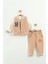 Bebek Baskılı 3'lü Eşofman Takımı (Sweatshirt, Pantolon, Ceket) (9-12-18 Ay) 1
