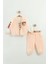 Kız Bebek Baskılı 3'lü Eşofman Takımı (Sweatshirt, Pantolon, Ceket ) (9-12-18 Ay) 1