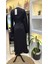 Tafta Crush Elbise 38804 Siyah 2
