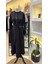 Tafta Crush Elbise 38804 Siyah 5