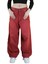Eskitme Yıkama Unisex Baggy Jeans Pantolonvintage Kırmızı 1