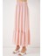 Kadın BDART Esnek Bel ile Dokulu Uzun Triko Etek Pink 8