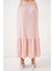 Kadın BDART Esnek Bel ile Dokulu Uzun Triko Etek Pink 12