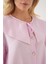 Kadın BDART Bebek Yaka ve Fiyonk Detaylı Uzun Bol Bluz Pink 11