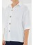 Kadın BDART Düğme Kapamalı Oversize Krep Gömlek White 7