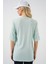Kadın BDART Dokulu Uzun Kol Yaka Tişört Nane Yeşili 10
