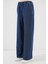 Kadın BDART Konforlu Geniş Paça Denim Jeanler Drawstring ile Lacivert 11