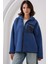 Kadın BDART Cep Detaylı Oversize Peluş Ceket Kobalt Mavisi 4