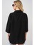 Kadın BDART Cepli Dokulu Krep Gömlek Siyah 12