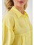 Kadın BDART Bol Kesim Düğmeli Kısa Gömlek Limon Sarısı 11
