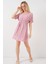 Kadın BDART Kemerli İkili Mini Elbise Pink 8