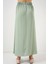 Kadın BDART Çekmece Bel Detaylı Dokulu Maxi Etek Zümrüt Yeşili 14