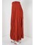 Kadın BDART Astarlı Dokulu Maxi Etek Tuğla Kırmızısı 8