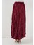 Kadın BDART Astarlı Doku Detaylı Maxi Etek Red 12