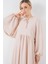 Kadın BDART Düğmeli Tekstil Desenli Max Dress Tozlu Beyaz 10