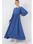Kadın BDART Düğmeli Tekstil Desenli Max Dress Fas Mavisi 9