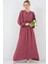 Kadın BDART Düğmeli Tekstil Desenli Max Dress Tozlu Gül Pembesi 7