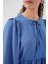 Kadın BDART Düğmeli Tekstil Desenli Max Dress Fas Mavisi 11