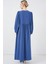 Kadın BDART Düğmeli Tekstil Desenli Max Dress Fas Mavisi 12