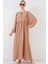 Kadın BDART Düğmeli Tekstil Desenli Max Dress Brown 7