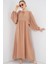 Kadın BDART Düğmeli Tekstil Desenli Max Dress Brown 8
