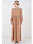 Kadın BDART Düğmeli Tekstil Desenli Max Dress Brown 12