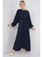 Kadın BDART Düğmeli Tekstil Desenli Max Dress Blue 11