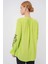 Kadın BDART Bağcık Kapatmalı Nakışlı Yuvarlak Yaka Bluz Green 10