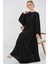 Kadın BDART Düğmeli Tekstil Desenli Max Dress Siyah 7