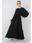 Kadın BDART Düğmeli Tekstil Desenli Max Dress Siyah 8