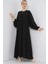 Kadın BDART Düğmeli Tekstil Desenli Max Dress Siyah 9